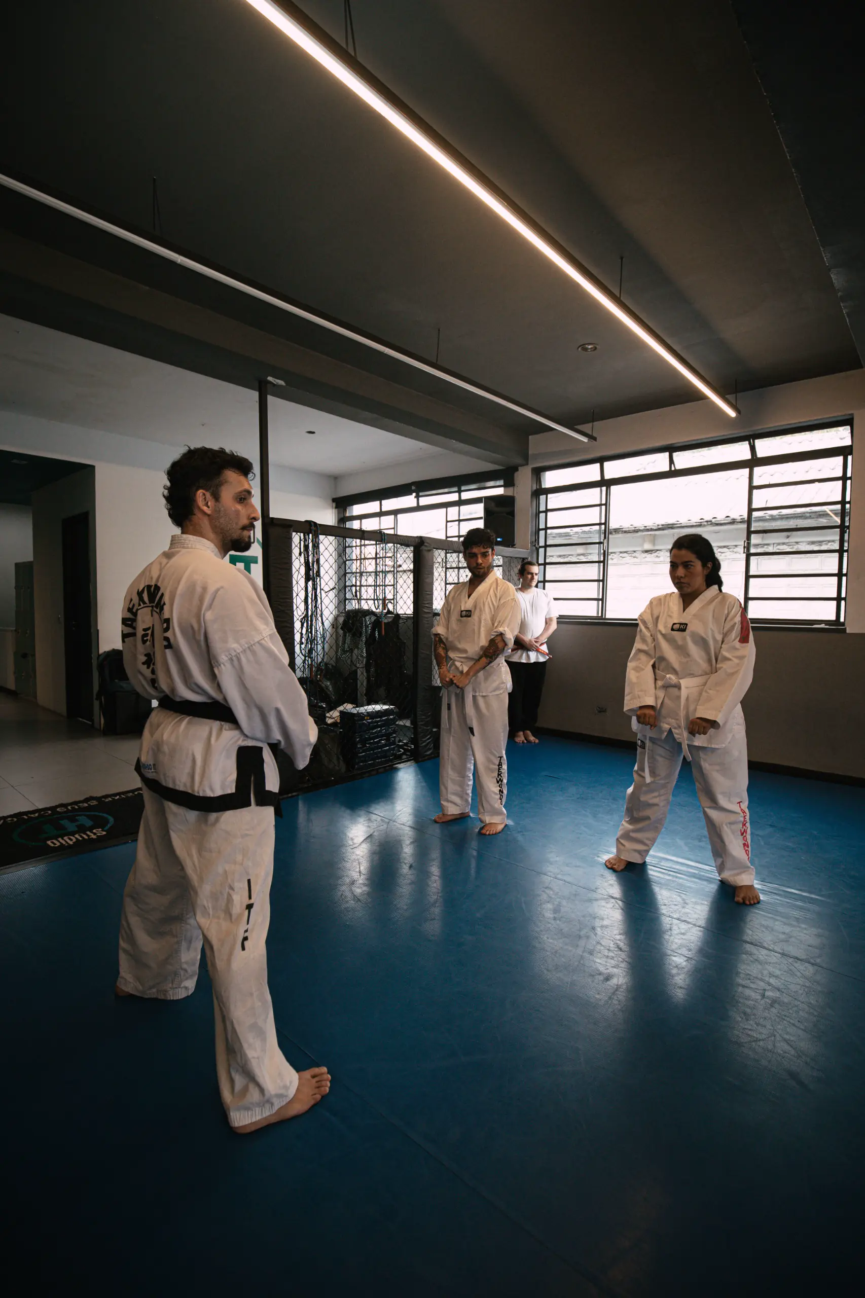 Alunos em treino